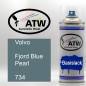 Preview: Volvo, Fjord Blue Pearl, 734: 400ml Sprühdose, von ATW Autoteile West.